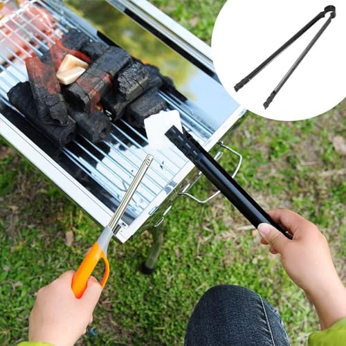 BBQ Charcoal Clip, Multifunctionele metalen BBQ Clip Tang Klem voor Vuilnis Houtskool Serveergereedschap Houtskool Tang Klem 4