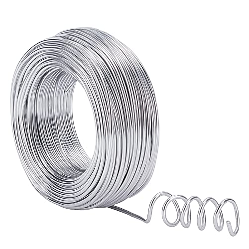 1 Roll Aluminium Draad, 35m Silver Aluminium Modelleren Craft Wire voor sieraden Craft, Modelleren maken, Fixtures en Beeldhouwkunst, 2.5mm(10 Gauge) in diameter
