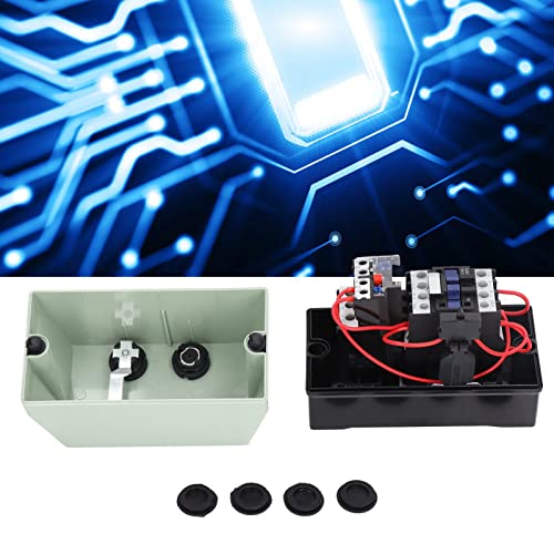 Elektrische motorschakelaar, 12‐18A Motor Start Control ABS Waterdichte behuizing Stabiele prestaties Eén machine Dubbel gebruik voor watertoepassingen 3