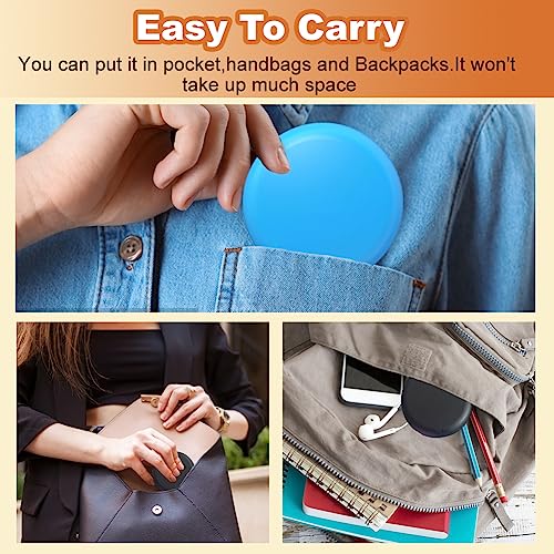 Bewaarer Case, 2 stuks Portable Denture Box met Spiegel Lege Orthodontische Tandenhouder Doos voor Houders en Mondbeschermers met Aligner Removal Tool (Zwart + Blauw) 4