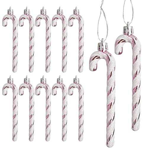 Candy Sticks voor Kerstboom, Hanging Sugar Cane, Kerstversiering, Advent Decoratie (Pink-A)