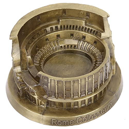 Vintage Rome Colosseum Model, Metalen ambachten Ornamenten, Miniatuur Romeinse Colosseum Kunst Ambacht Office Home Bureaublad Decor