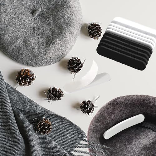 40 st. Hoedgrootte reductoren, Zelfklevende hoed invoegt EVA schuim hoed maat tape zwart en wit hoed maat tape cap sweatband 11 * 2cm vilt cap maat reducer tape voor mannen en vrouwen 4