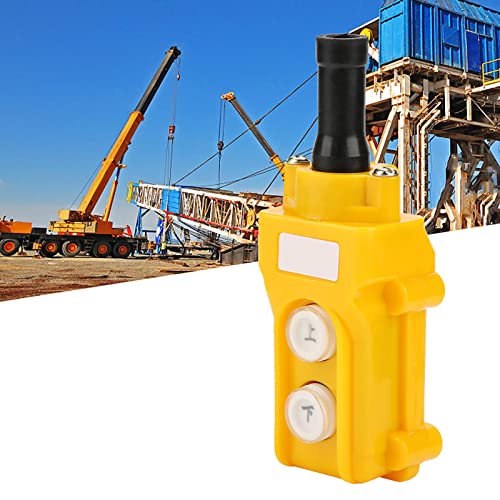 Kraan ketting drukknop schakelaar drijfknop lift aanhangwagen regendichte tester op en neer elektrische lift knop schakelaar, oranje en zwart