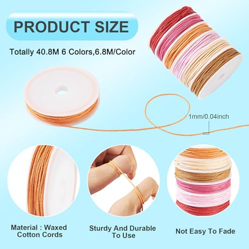 60m 1mm Waxed katoen draad Macrame koord garen gevlochten kralen dunne rode draad voor DIY ambachten vriendschap armband ketting sieraden maken