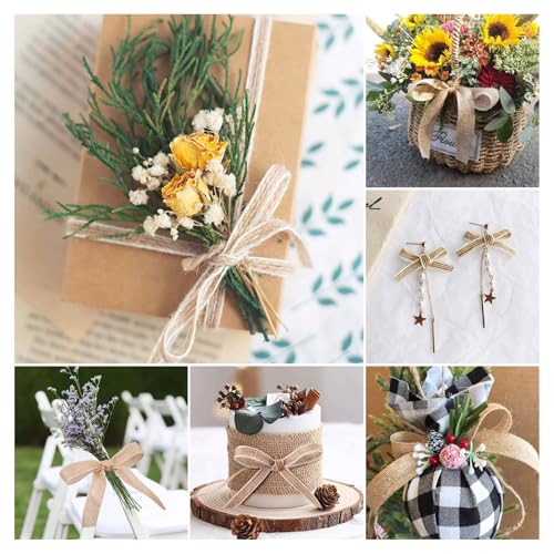 20 meter jute plint 25 mm ras Navajo wit natuurlijk jute plint bundel jute touw voor kledingstuk accessoires aanwijzig verpakt bruiloft decoratie 3