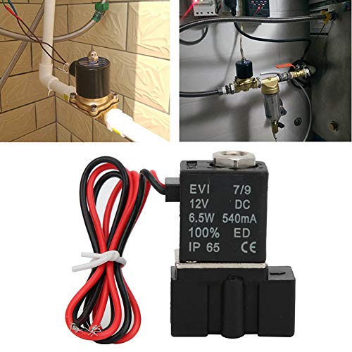 Direct werkende Solenoïde Valve 2 Pole 2 Way Plastic Snelle reactie Valve Water Air Oil Pneumatische Controle Ventielen 12V DC (G1/4") Solenoïde klep