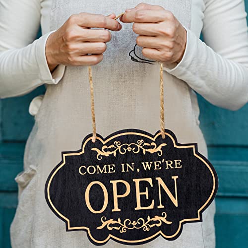 Open gesloten plaat, 30x20cm Double Sided Reversible Kom binnen We zijn open en sorry dat we zijn gesloten Sign Shopping Open gesloten teken voor zakelijke deur Restaurant Club Coffee Hotel 5