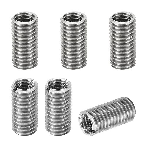 Threaded Adapters Nut Reducer Nut, 6 st M10*1,5 man tot M8*1,25 vrouw reparatie invoegen Nut Schroef Reducer Conversie Roestvrij staal bevestigingsstuk 20m m