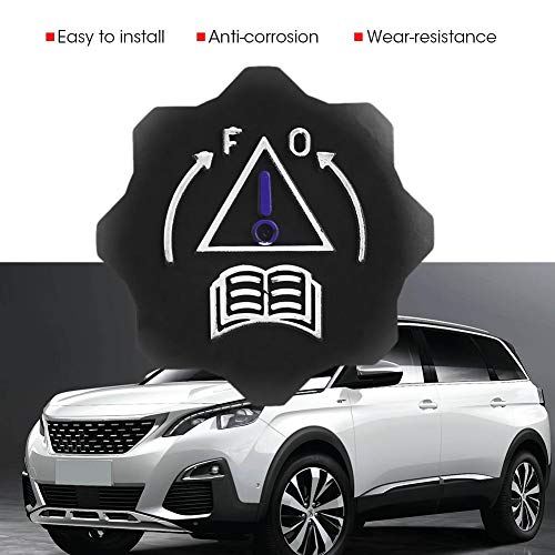 Car Cooler Lid Tank Cover ABS Black Vervanging voor 106 II 107 108 206 207 208 307 308 I / II 406 407 508 607 807