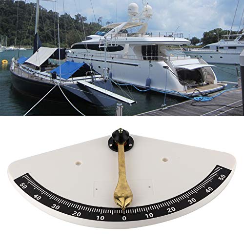 Inclinometer Zeilboot Accessoires, Koper + ABS Universele Marine Clinometer voor jachten Vissersboten Schepen Stainless Steel Campers Voertuigen 4
