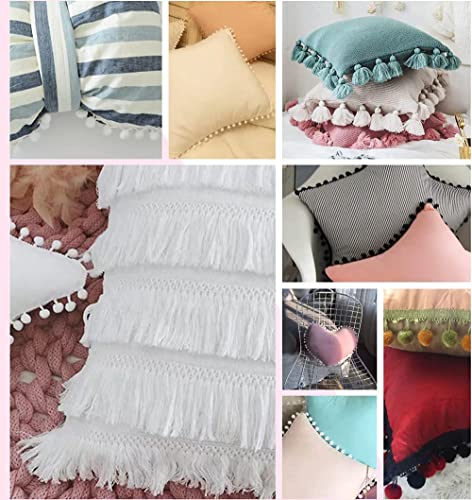 3 Yards 5cm Breed White Cotton Tassel Lace Ribbon Fringe Trimming Fringe Edge Tassel Trimming Naaien Accessoires voor DIY kostuums Kleding Gordijn Kleding Tafelkleed Bruidsdecoratie 3