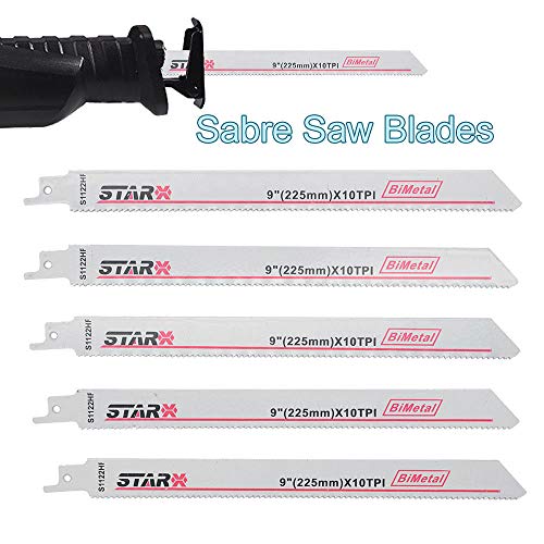 Reciprocating Saw Blades Saber Saw Combo Hout Metaal & Sloop Messen Past Bosch, Dewalt, Makita, S1122HF 200mm Long High Carbon Steel HCS 2 PCS Pack