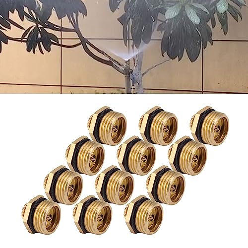 20Pcs Messing mist nozzles, verstelbare mist nozzle sproeier, messing mist nozzle vervanging hoofden, voor patio gazon landschap, stof controle, buiten koelsysteem 4