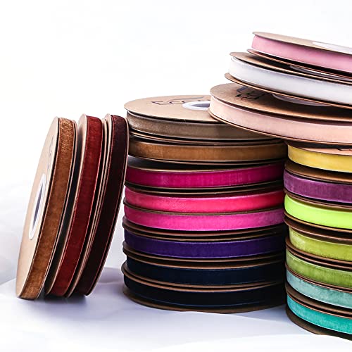 Velvet Ribbon 15mm Velvet Band Velvet Decoratie Lint Cadeau Linten Stof Ribbon Festival Bands voor DIY Naaien Bloem Boeket Bruiloft Verjaardag Gift Wrapping Navy Blue 5