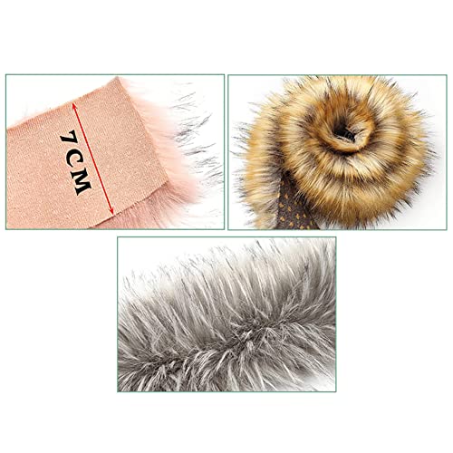 Faux Fur Band 7 cm x 100 cm Fluffy Fox Faux Faux Fur Border Decoratieve Band Plush Holiday Garland Naaien voor kostuums Ambacht Jassen 5