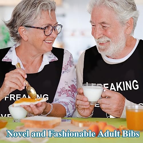 Volwassen Grappige Bibs voor Ouderen Wasbare, waterdichte en herbruikbare Adult Bib voor het eten, Novelty Kleding Beschermers met Crumb Catcher voor Volwassenen