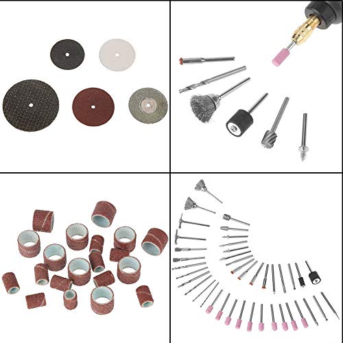 141 Piece Rotary Tool Accessoire Set voor gemakkelijk snijden, snijden en polijsten, Mini accessoire Set voor roterende elektrische slijpgereedschappen, slijpen Polijsten Drill snijden Kit