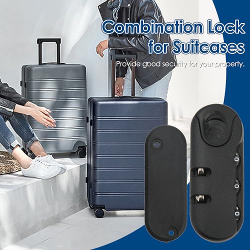 Bagage Password Lock, 3 digitale wachtwoord, hoge beveiliging, Matte Textuur, Vervangingscode, Combinatie, Reis Bagage Lock voor koffers, Reiskoffers, Gereedschapsdozen