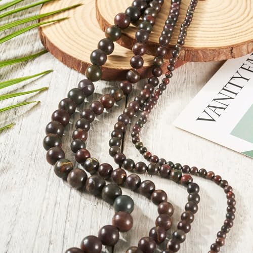 4 Stranden Natuurlijke Picasso Jasper Kralen Stranden 4mm/6mm/8mm/10mm ronde stenen kralen Picasso stenen spacer kralen voor doe-het-zelf armband ketting sieraden maken 3