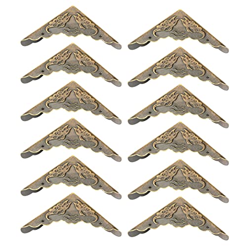 Bronzen Hoek Decoratie Beschermer, Antieke Meubels Meubels Hoek Veiligheid Bumpers, 12 stuks, voor Meubels Randen 3
