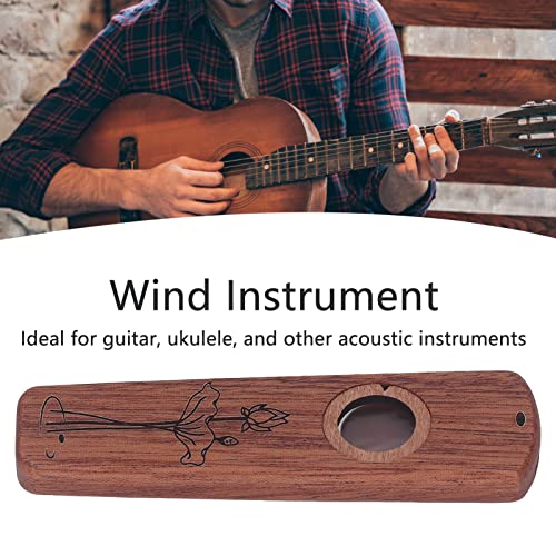 Houten Kazoo Kazoo Diaphragms Kazoos Muziekinstrumenten voor Party Supplies (Ebony) 3