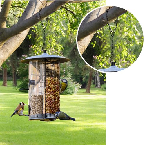 4 stuks Bloemenkettingen, 33 cm, metalen ketting voor hangmand, ketting met haken, voor plantenmand, Vogelvoederdispenser, Vogelhuis, Lantaarns, Ornamenten, Windspel, Billboards 3