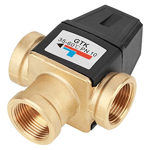Thermostatische mengventiel, DN20 messing Thermostatische mengventiel voor warm en koud water 3 Way interne draad voor zonne-waterverwarmer, kraanventielen