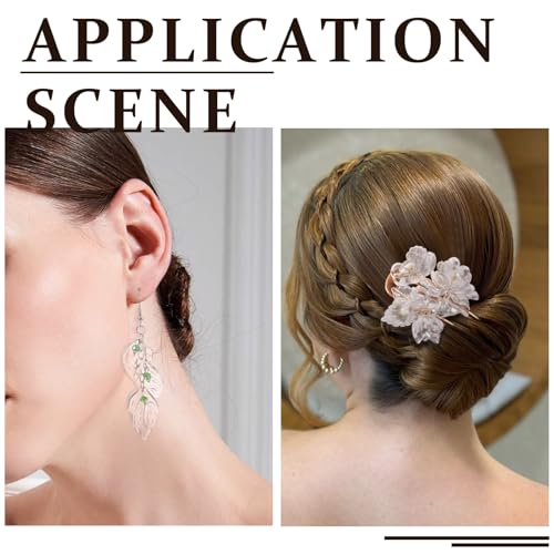 Glass Leaf Kralen Petaline Dangle Kralen Charms Bloem Petal Kralen Caps Bladeren Kristal kralen Spacers voor DIY ambachten ketting oorbellen sieraden maken 4