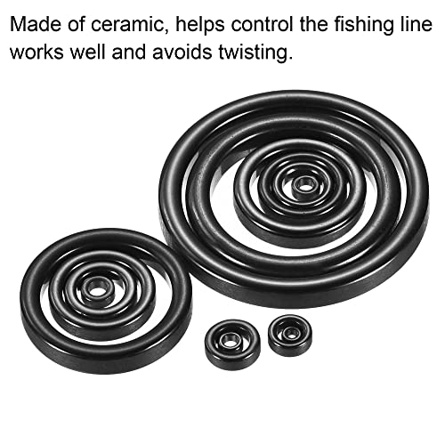 1-24.3mm Fishing Rod Repair Kit, 28 Pack Ceramic Gids Ring voor Zoutwater Zoetwater Vissen 4