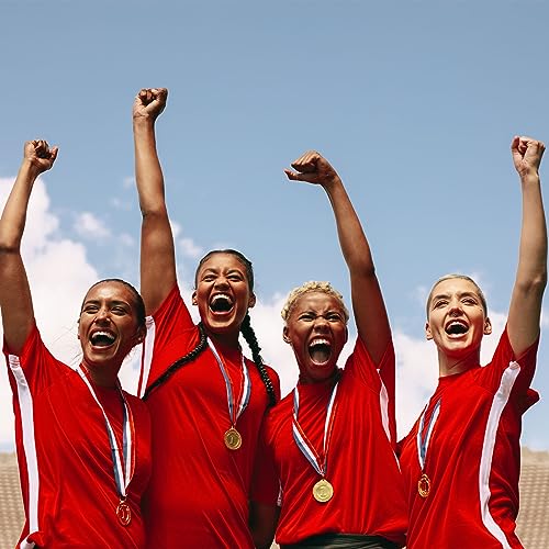 Zilveren Award Medailles 6 Inch, 6 stuks Winnaar Prijs, Medailles, 2nd Place, Gold Prize, Style met Neck Ribbon voor Games, Sportwedstrijden 5