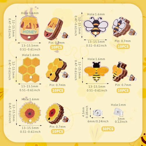 Hars houten oorbellen Charms Hangers voor sieraden maken DIY ketting armband 4