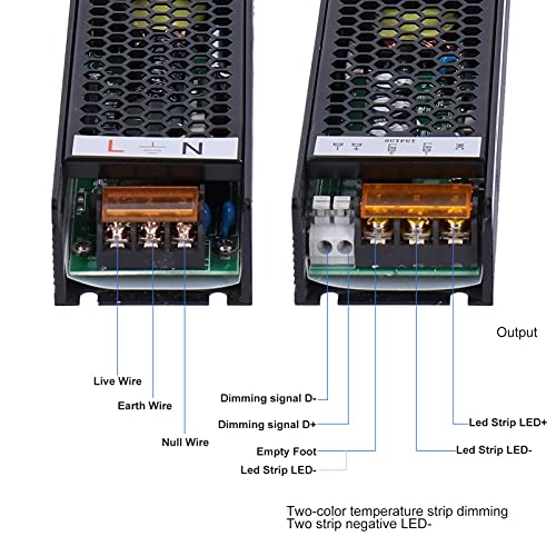 LED Dimbare voeding, Slim Triac en 0-10V Dimmen, schieten en overbelasting bescherming, Flicker gratis, 150W PWM Type voor binnen leds (24V 6.25A) 3