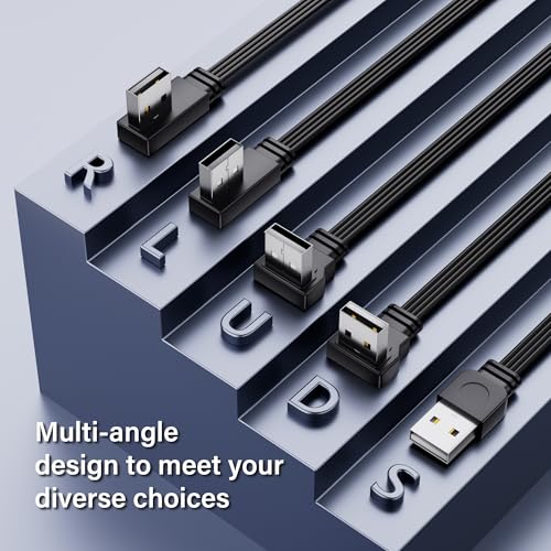 USB-A Splitterkabel, USB-A-plug naar 4 poorten Extension Kabel met meerdere laadfuncties en gegevenssynchronisatie, OTG-ondersteuning, 480 Mbit/s Transfer (S)