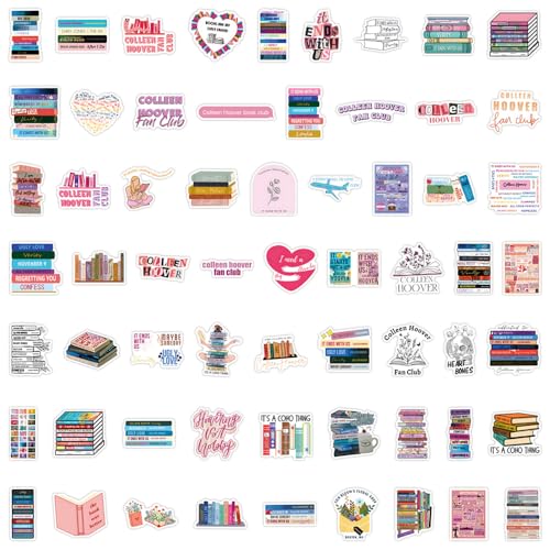 Colleen Hoover Sticker Set, 50 stuks, Waterdichte Vinyl Stickers voor Auto, Motorfiets, Fiets, Skateboard, Snowboard, Bagage, Laptop, Koffer, Helm, Motorfiets, Computer 3