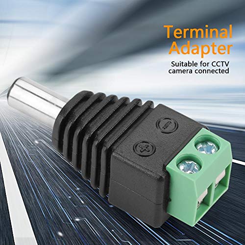 10st DC Power Plug Jack Terminal Adapter Plug voor CCTV Camera DVR Security System LED Strip 5.5 * 2.1mm