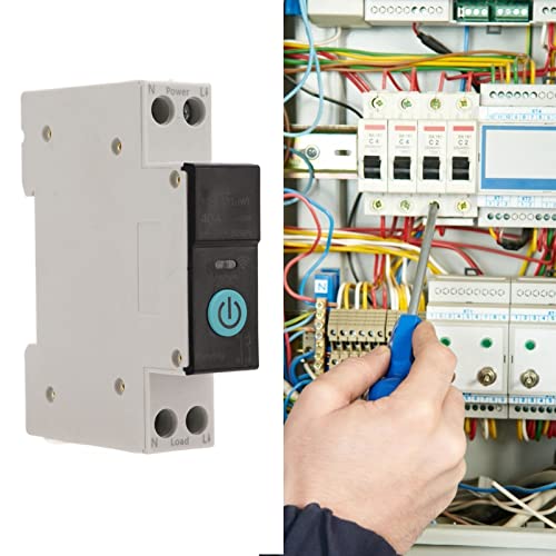 Din Rail Circuit Breaker Smart Wifi Switch Mobiele telefoon afstandsbediening 3 Timing modi voor huishoudelijke apparaten Din Rail Circuit Breaker (40A) 4