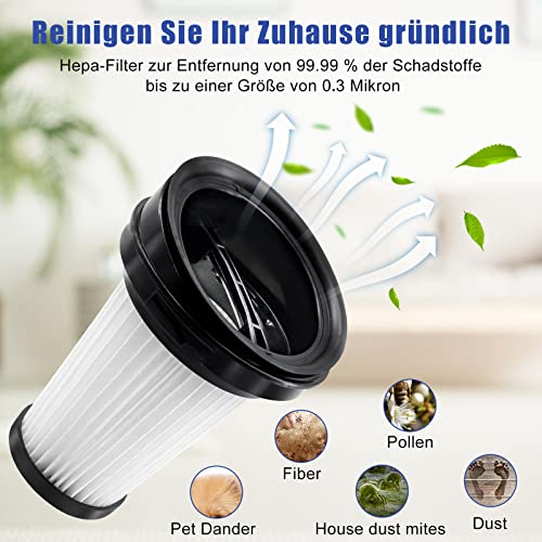 2 filters voor Grundig VCH9629 VCH9630 VCH9631 VCH9632 - vervangt nr. 9178008590 4