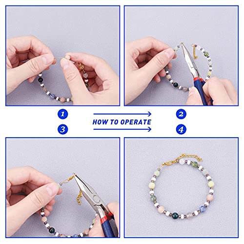 Ongeveer 750 st Natuurlijke Edelstenen Kralen, 6mm Natuurlijke Losse Kralen Energie Stenen Kralen voor DIY Sieraden maken 5