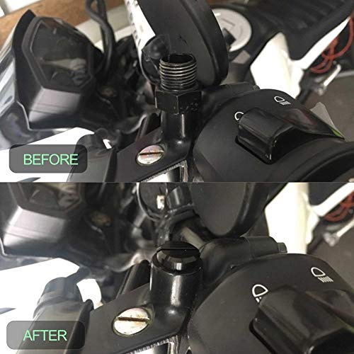 Mirror Hole Stop M10, Motorcycle Mirror Hole Stops, 2 Paren M10x1.25 Achterspiegel, Zijspiegel, Hole Stop Schroef, Aluminium Vervanging voor Hypermotard 5