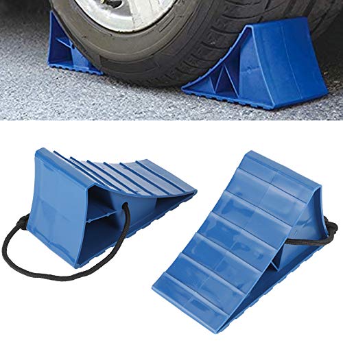 2 stuks Band Stopper, Portable Rubber Wheel Choke Non-Slip Tire Stop blok Parkeren Accessoires voor Auto Trailers Caravans Motorcycle Trucks 3