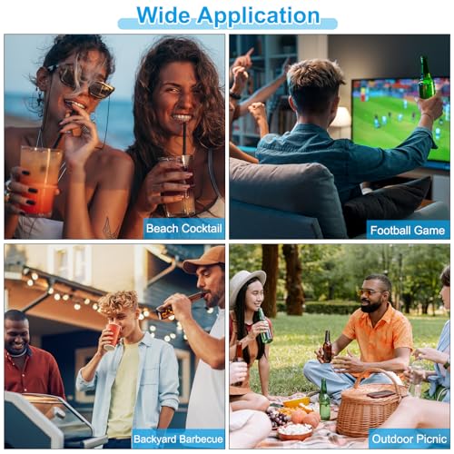 Slim Can Cooler, 16oz Skinny kan geïsoleerd bier Sleeve Drinkhouder voor bier Soda koffie gewone blikken en flessen, Mint Green 5