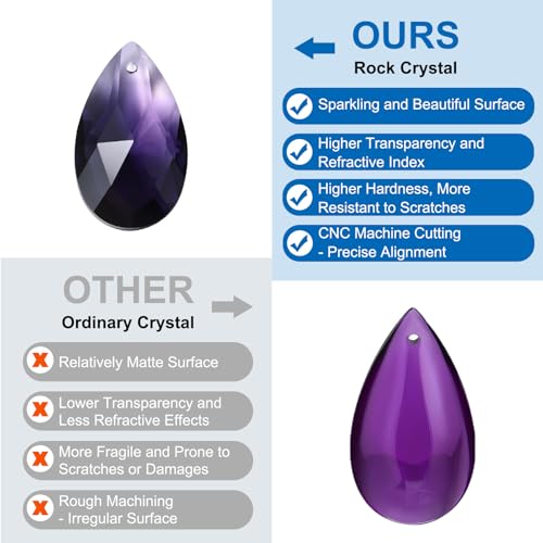 Teardrop Crystal Chandelier Hangers Kralen, 10st 145mm Lengte 38mm Kroonluchter Prisma's Onderdelen Ornamenten Hangen Kralen voor DIY Kunst Ambachten Decoratie 3