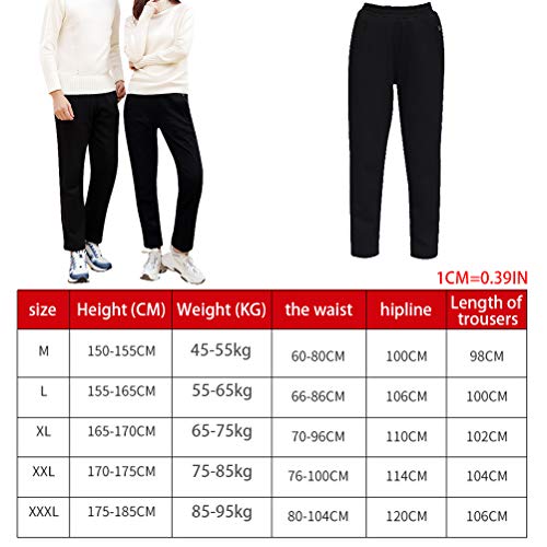 Elektrische verwarmingsbroek, USB verwarmde broek met 5-traps temperatuurregeling en 8 kachels APP regelkachel Elastische broek