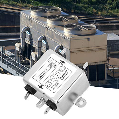 Mains Filter 230V, CW3-20A-T, Mains Filter, Enkele Fase Filter EMI Power Filter, 115V / 250V 20A 50/60Hz, Elektromagnetische Interferentie Filters 3