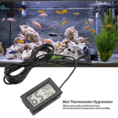 Ingebouwde Mini LCD Thermometer, Hygrometer met externe sonde voor Incubatoren, Brethren, Reptiel Tank, Aquarium, Aquarium 4