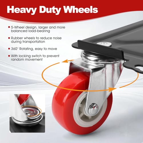 Robuuste meubels Lift Set, Meubilair Slider Set, 3000 kg, Carbon Steel, Beweegbaar Wiel, Gereedschap, Meubilair Transport Trolley voor bewegende apparaten, Koelkasten, Banken 3