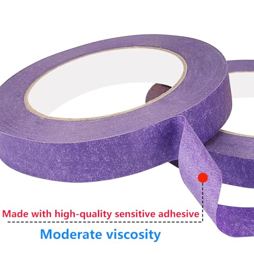 2 PCS masking tape 15mm x 50m roze+paars 3