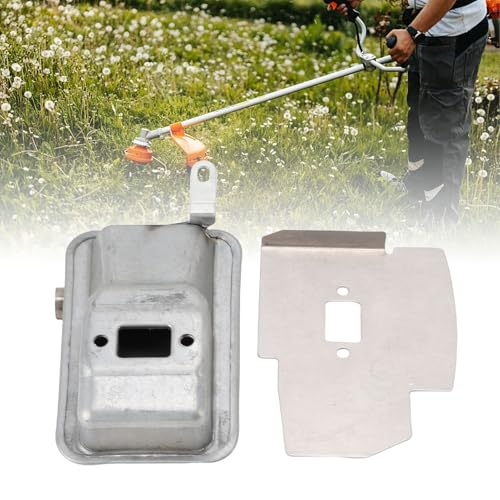 Trimmer Uitlaatdemper Stalen Uitlaatdemper met Schilddeflector voor 143RII G35L G45 Trimmers Duurzame Slijtvaste Prestaties 4