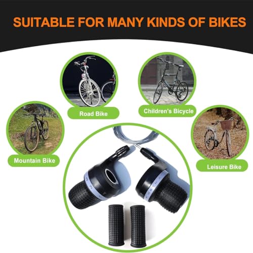 Sea 1 Pair 3x6 Speed Fiets Shifter Twist Shifter Lever Mountain 18 Speed Shift Grip voor Mountainbike 5